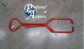 Picture of Used Red Aircraft Tow Bar - Ground Support Equipment, p/n Eb Item (SL #449)