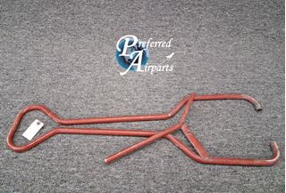 Picture of Used Red Aircraft Tow Bar - Ground Support Equipment, p/n Eb Item (SL #450)
