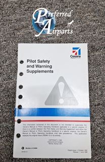 Picture of New Surplus Cessna Aircraft Pilot Safety & Warning Supplements Book p/n D5139-13