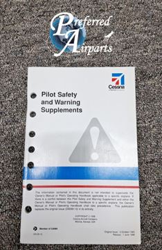 Picture of New Surplus Cessna Aircraft Pilot Safety & Warning Supplements Book p/n D5139-13