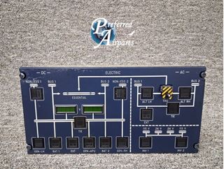 Picture of Repaired Dornier 328 Aircraft Overhead Panel, p/n DD001A311A802, p/n 328-0021